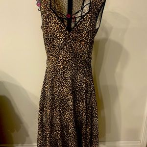 || Pinup Couture || Heidi Leopard Print Dress